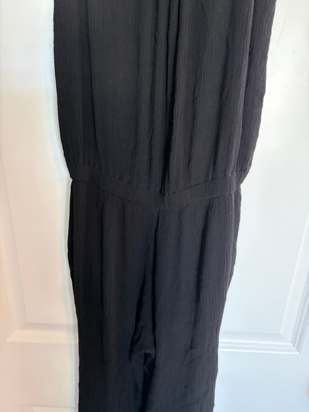 Elan Black Spaghetti-Strap Jumpsuit Size Medium - Picture 4 of 6